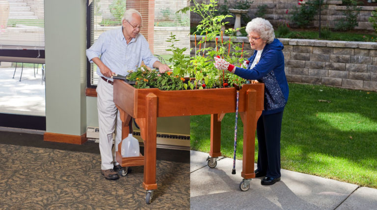 Traditional Rolling Indoor/Outdoor Gardens – Accessible Gardens